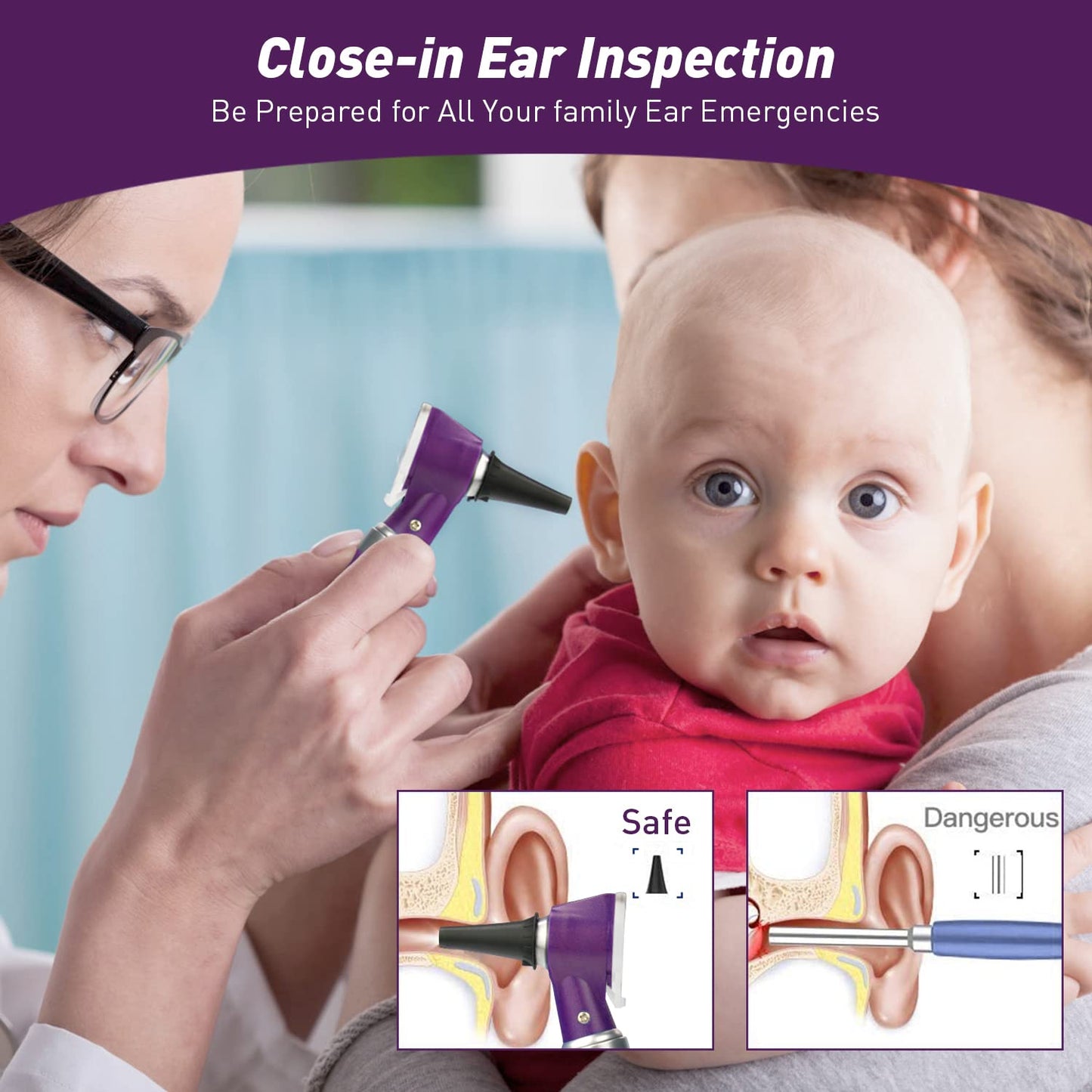 OT10J Purple Otoscope