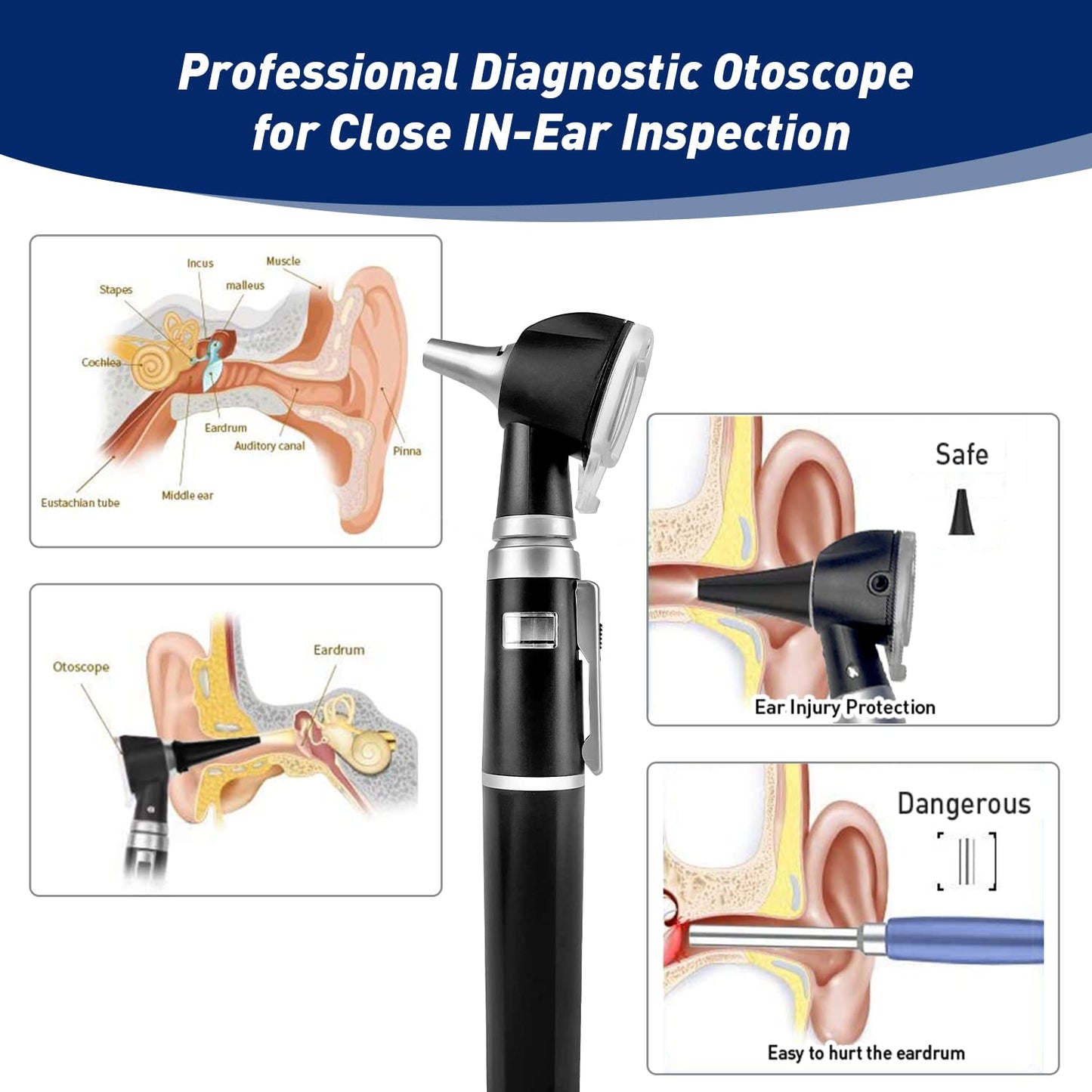 OT10L Black Otoscope