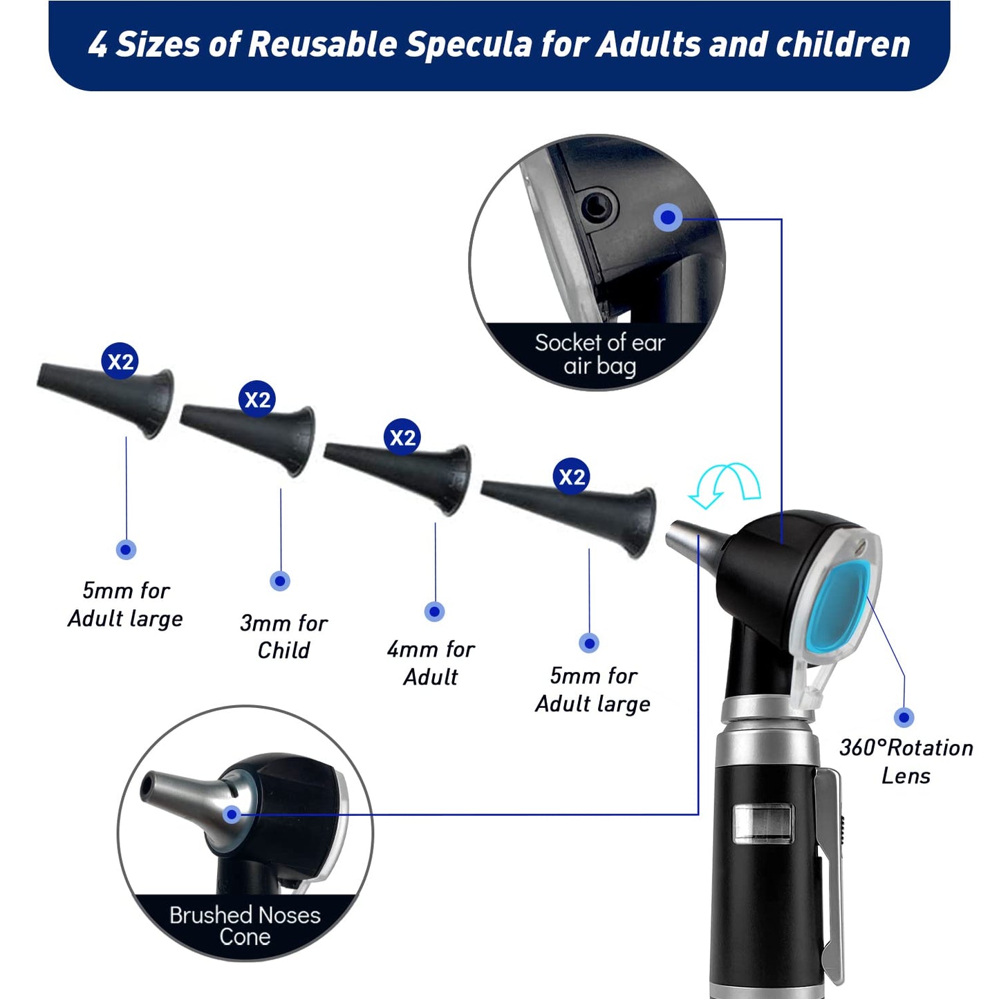 OT10L Black Otoscope