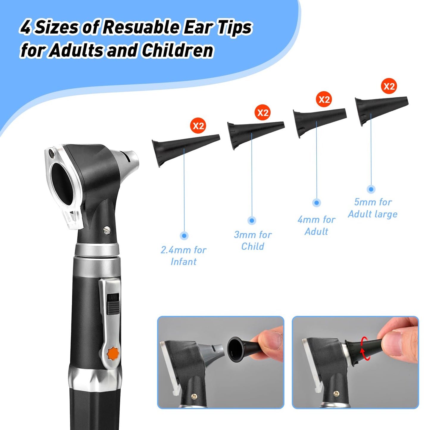 OT10G Black Otoscope