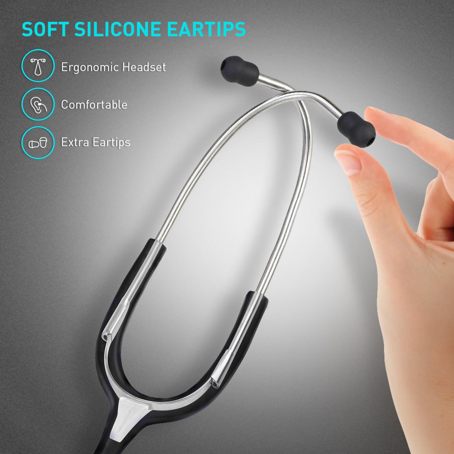 30C10 Black Stethoscope