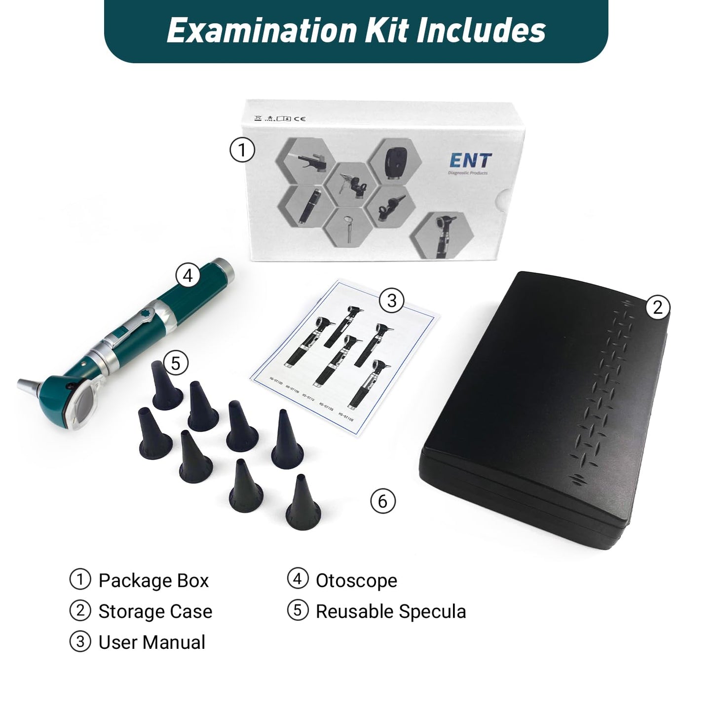 OT10D Green Otoscope