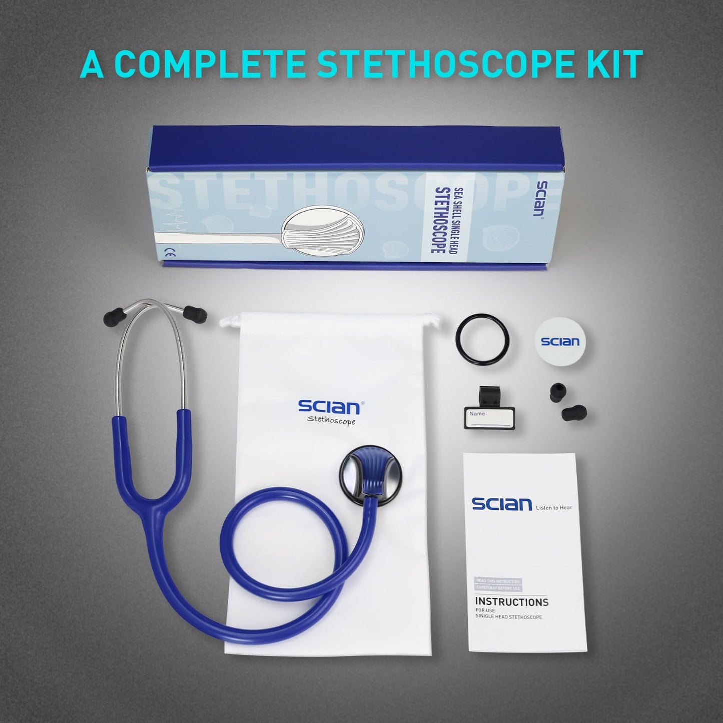 30C10 Blue Stethoscope