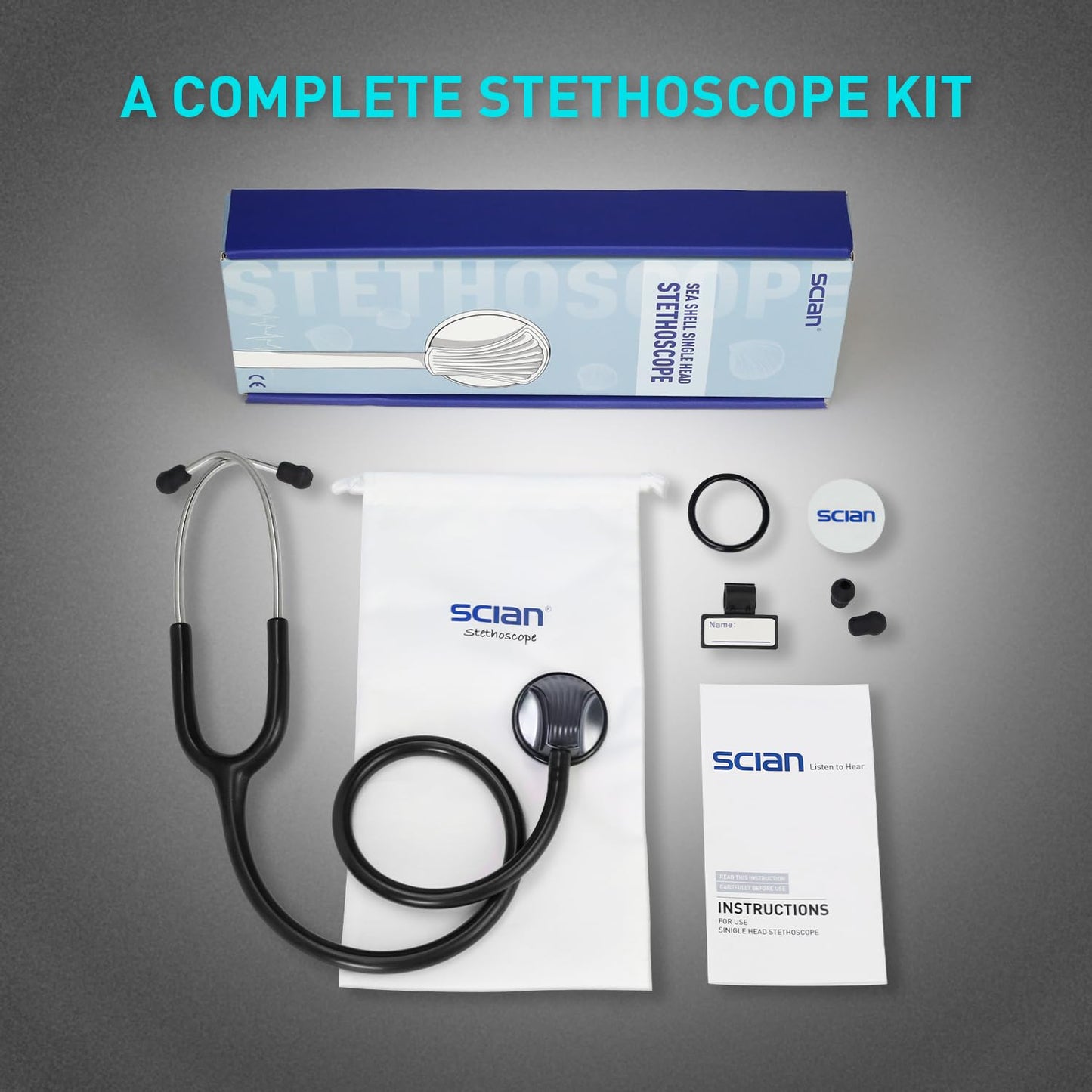 30C10 Black Stethoscope