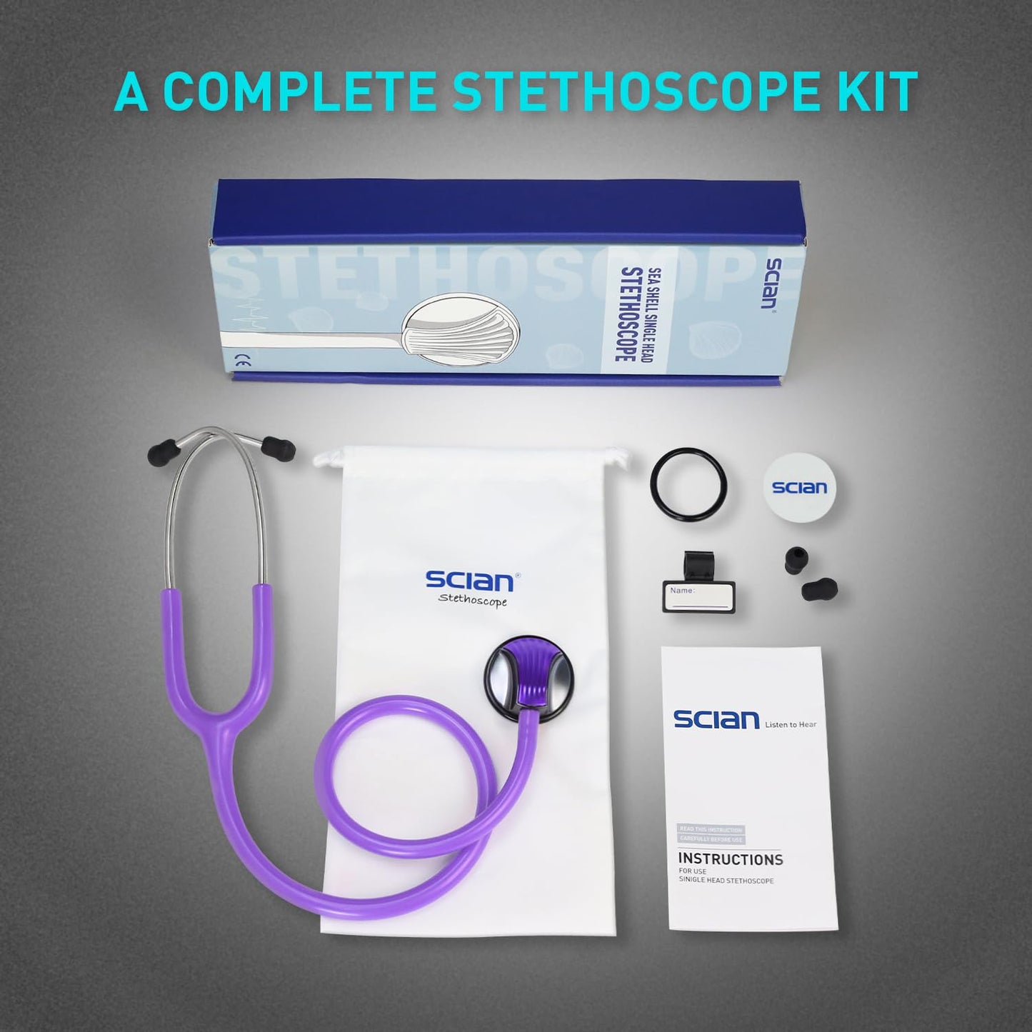 30C10 Purple Stethoscope