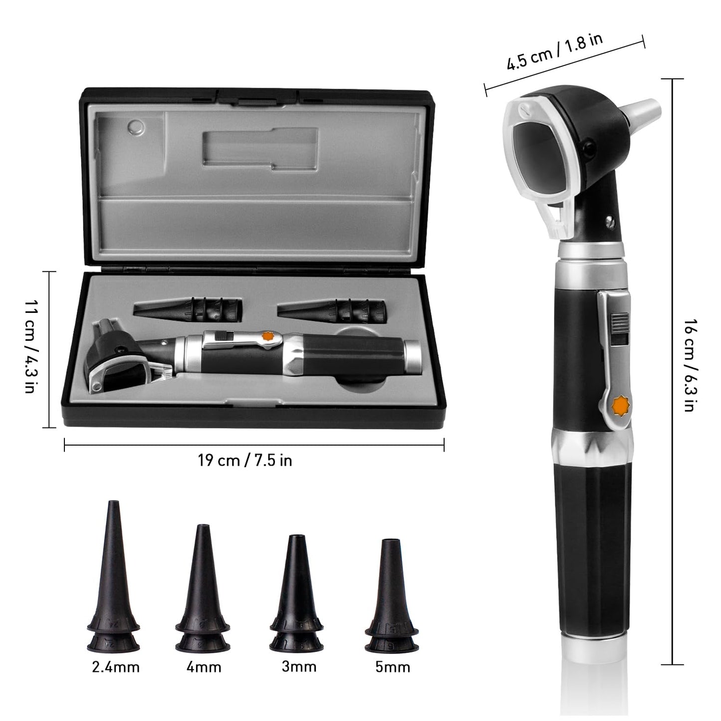 OT10D Black Otoscope