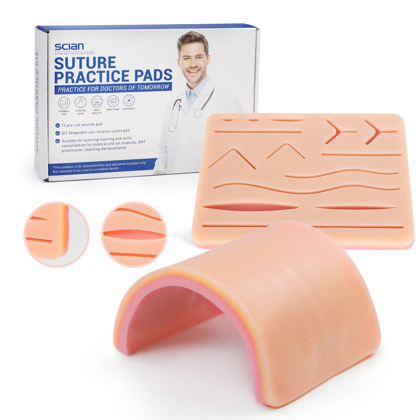 2 Pcs Suture Thread Kit
