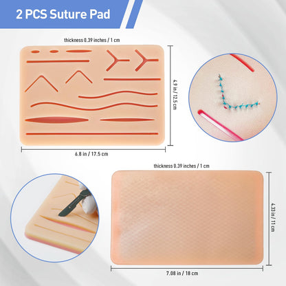 2 Pcs Suture Thread Kit
