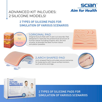36 Pcs Suture Thread Kit