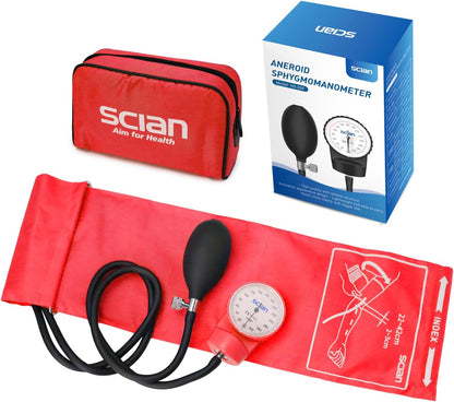 HS-20F Red Aneroid Sphygmomanometer