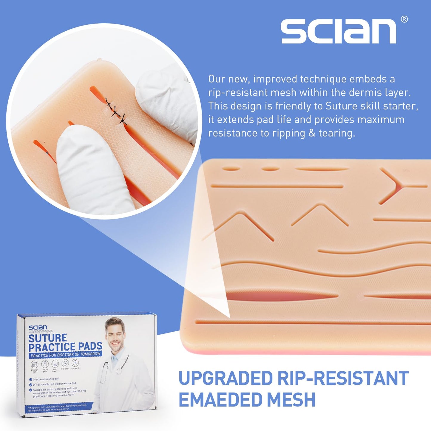 2 Pcs Suture Thread Kit