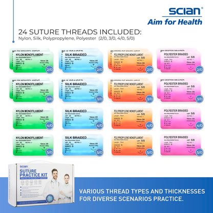 36 Pcs Suture Thread Kit