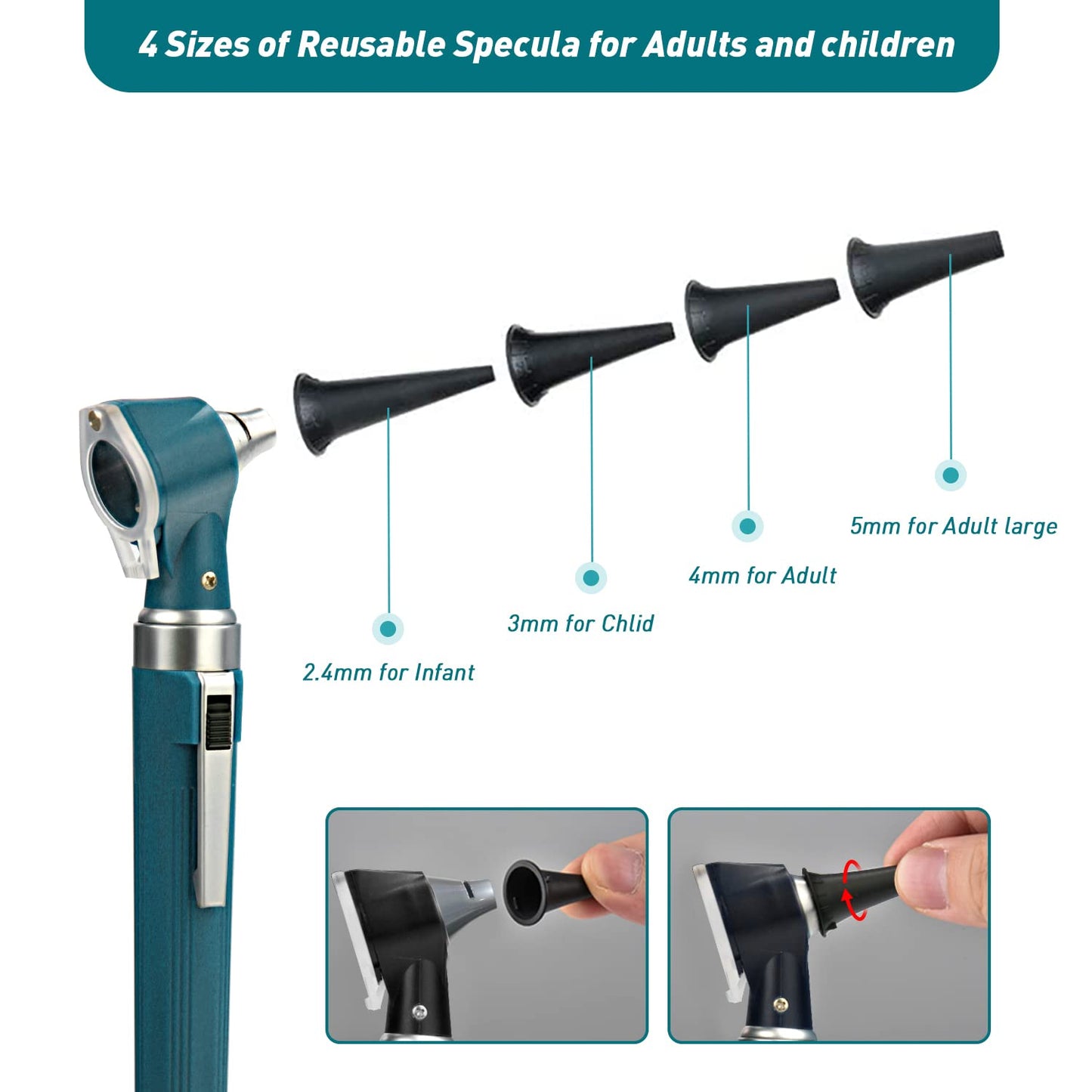 OT10J Green Otoscope