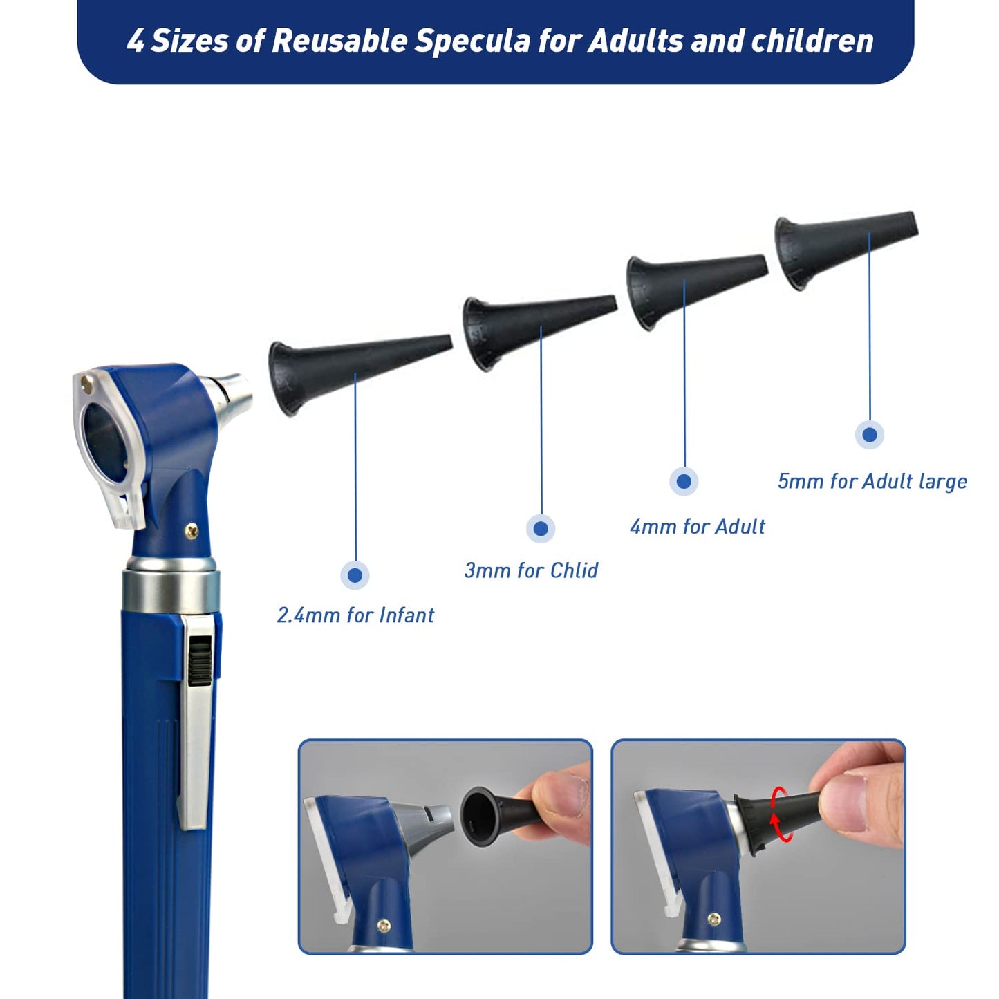OT10J Blue Otoscope