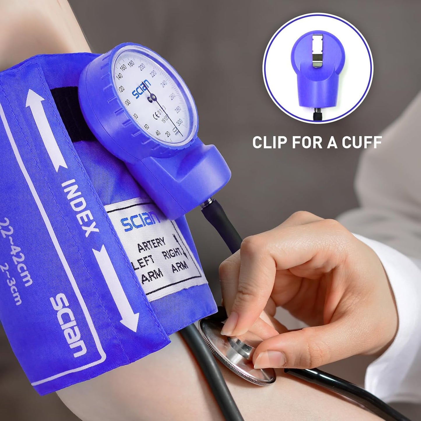 HS-20F Blue Aneroid Sphygmomanometer