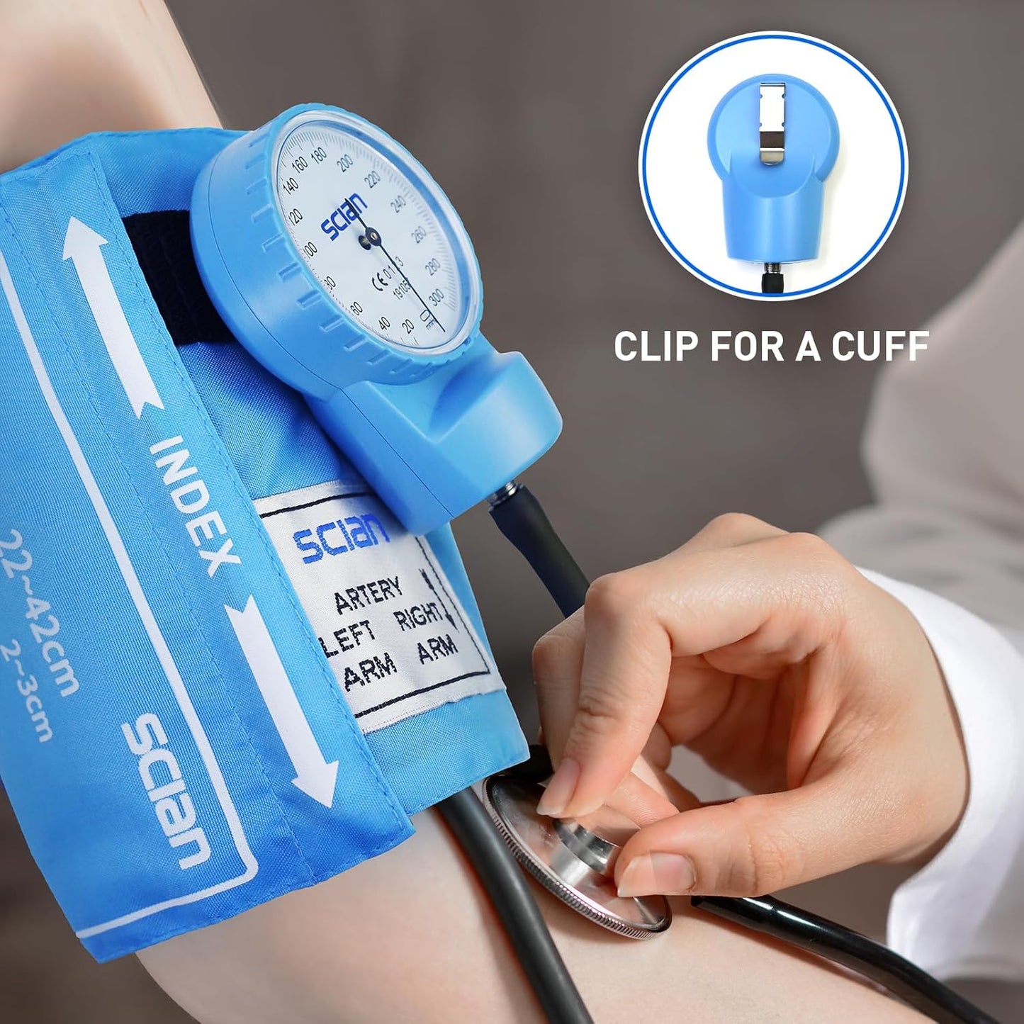 HS-20F Skyblue Aneroid Sphygmomanometer