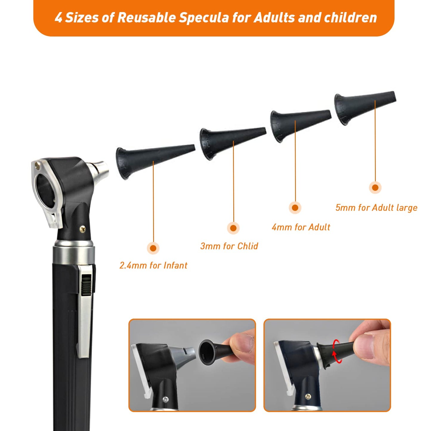 OT10J Black Otoscope