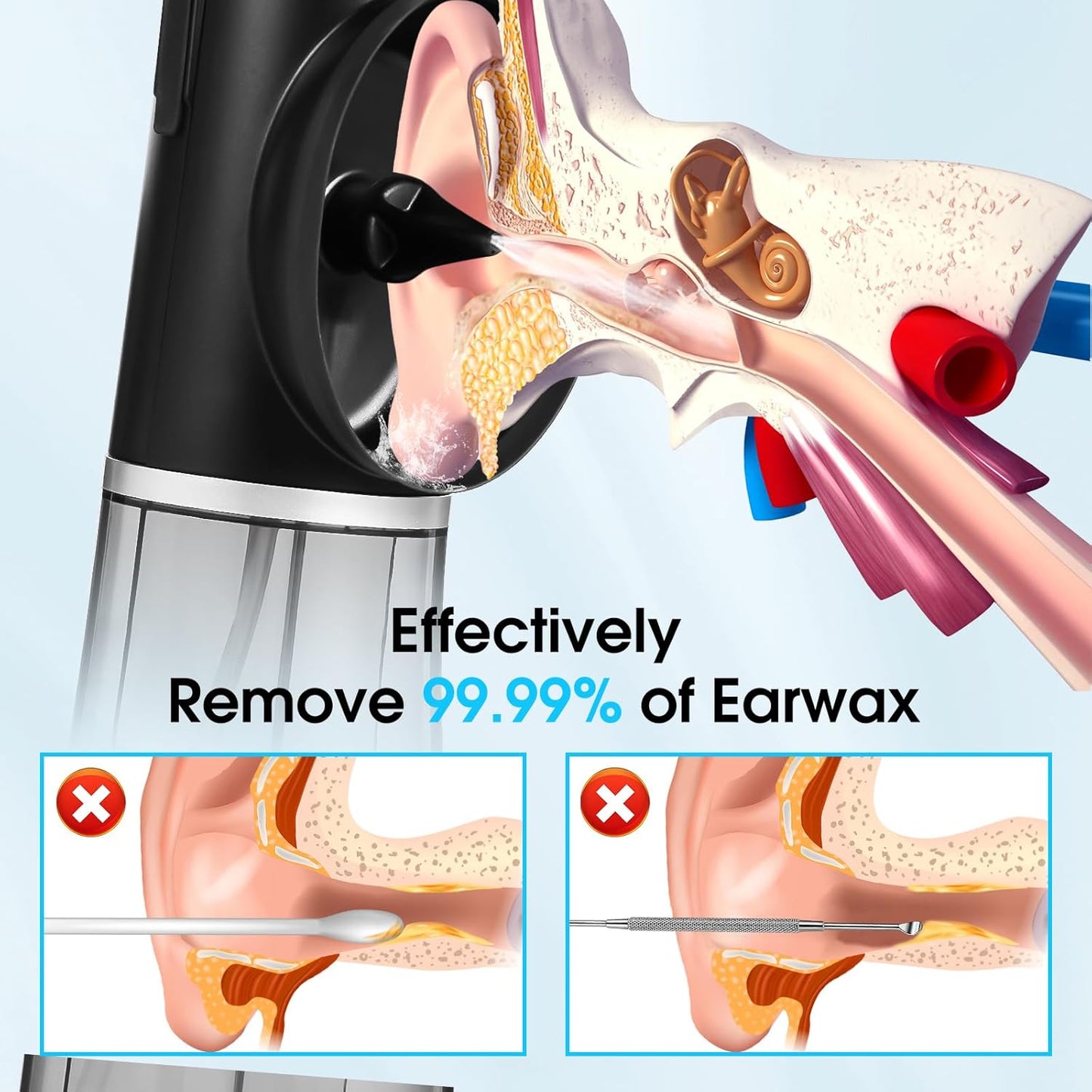 EEC-OME03 Black Electric Ear Wax Removal Tool