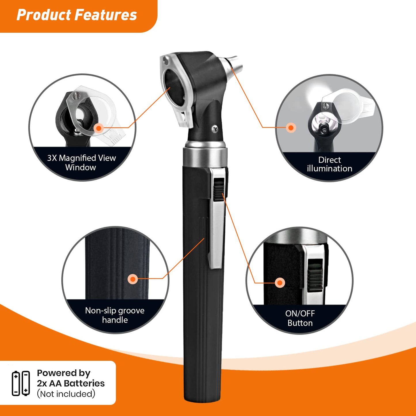 OT10J Black Otoscope