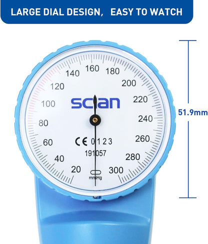 HS-20F Skyblue Aneroid Sphygmomanometer