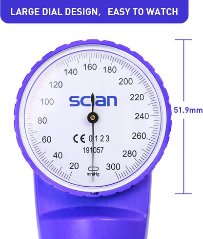 HS-20F Blue Aneroid Sphygmomanometer