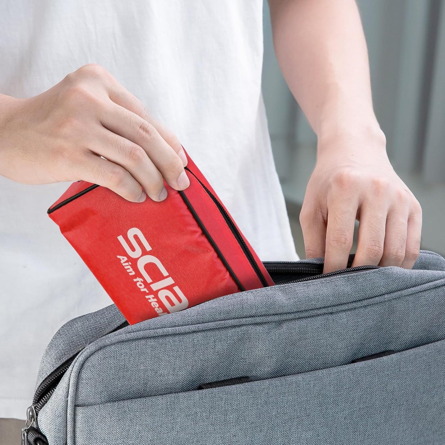 HS-20F Red Aneroid Sphygmomanometer