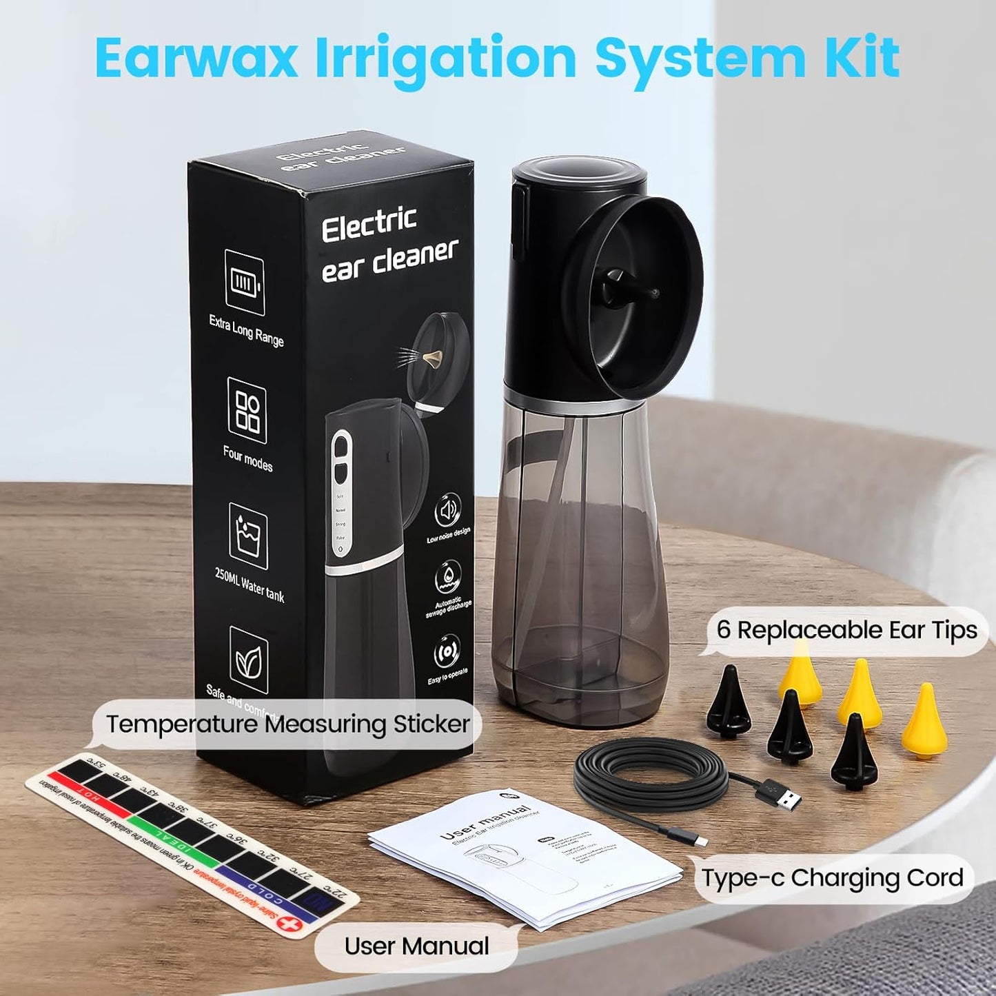 EEC-OME03 Black Electric Ear Wax Removal Tool