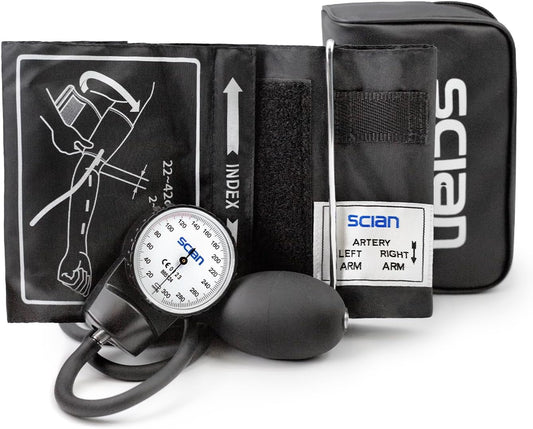 HS-20F Black Aneroid Sphygmomanometer