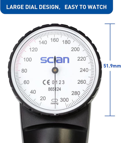 HS-20F Black Aneroid Sphygmomanometer